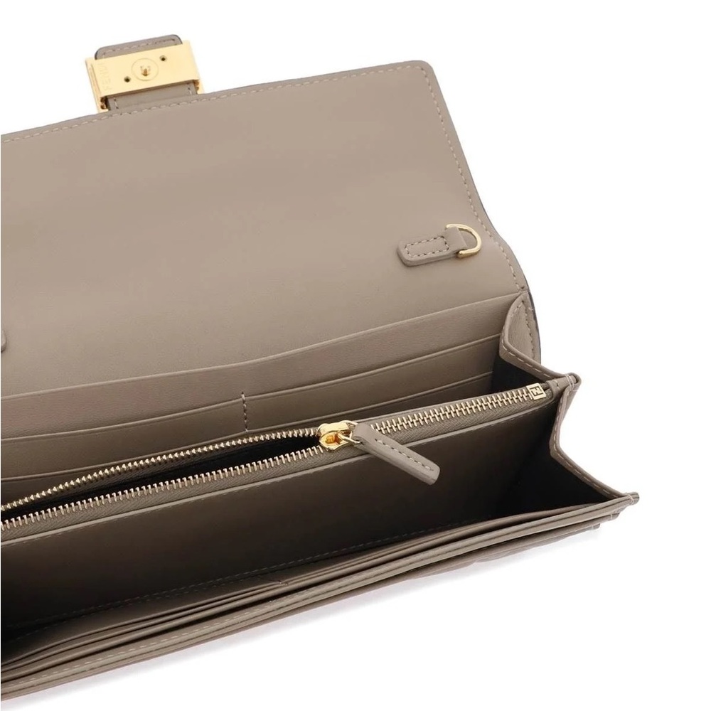 New Fendi FF Embossed Baguette Wallet on Chain - Picture 4 of 4